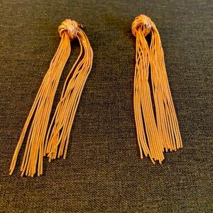 Gold tassel earrings unworn